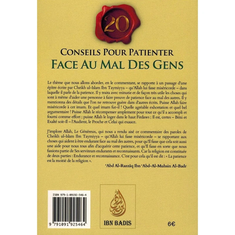 20 Conseils pour patienter face au mal des gens