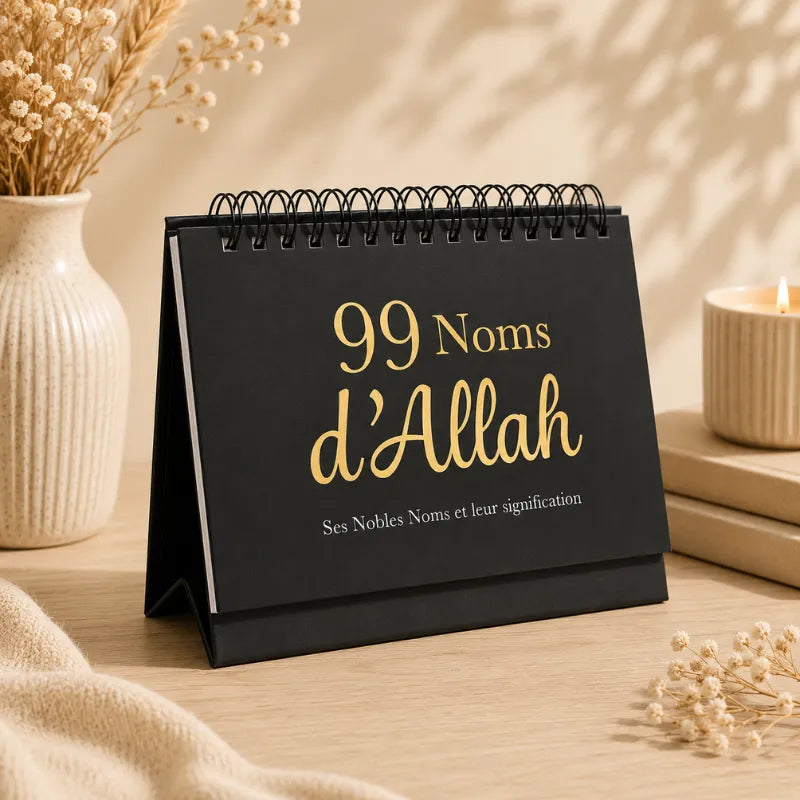 Calendrier - Les 99 Noms d'Allah et Ses Attributs - Noir