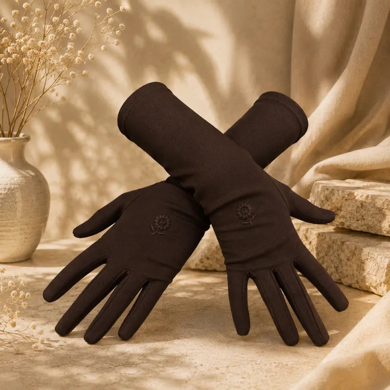 Gants Longs marrons
