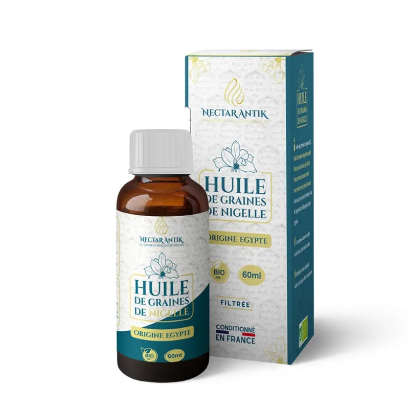 Huile de Graines de Nigelle Bio 60 ml – Nectar Antik