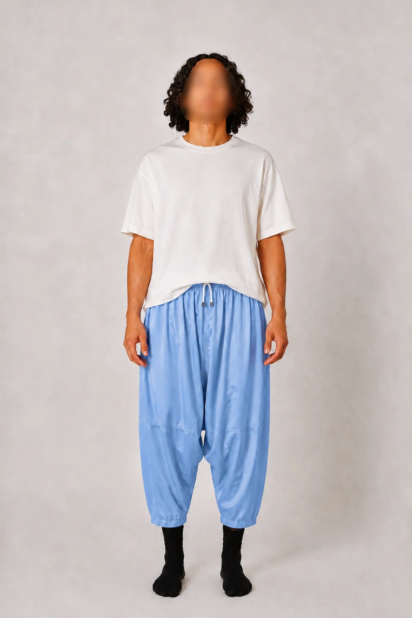 Sarouel Coupe Droite bleu
