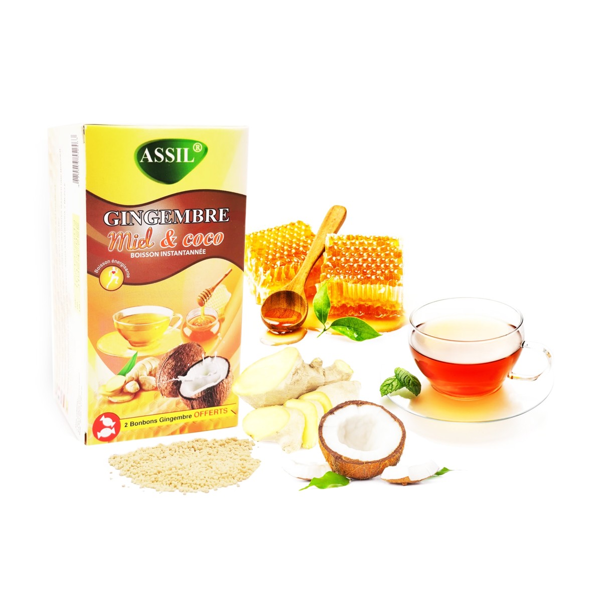 Tisane Gingembre Miel & Coco