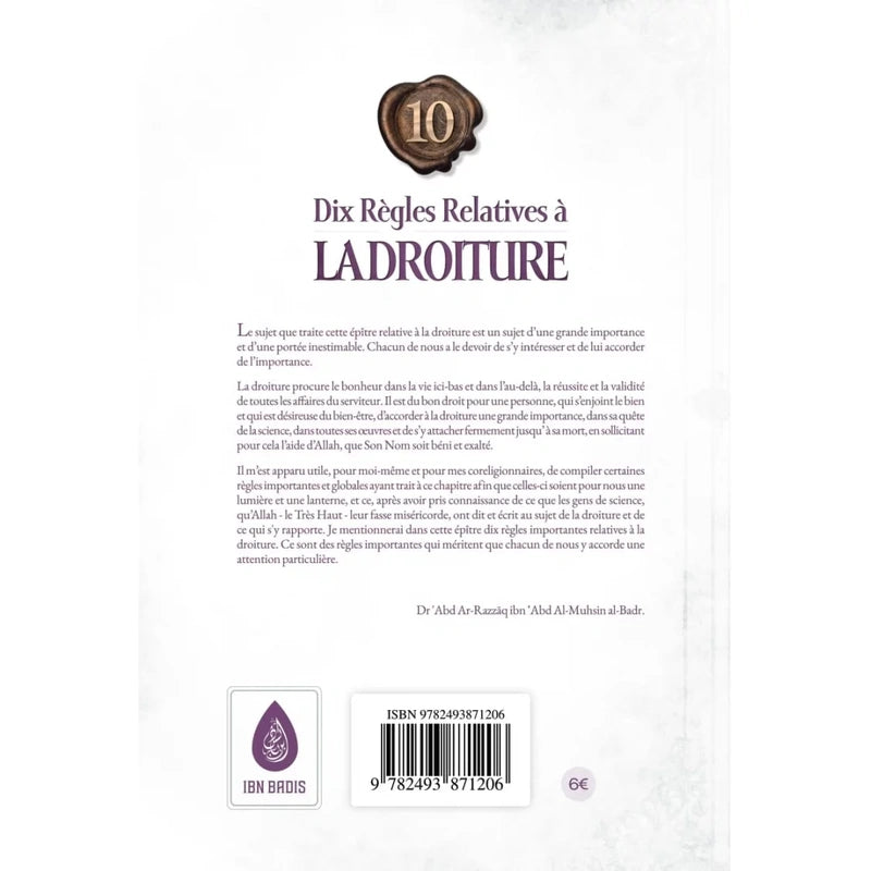 10 règles relatives à la droiture