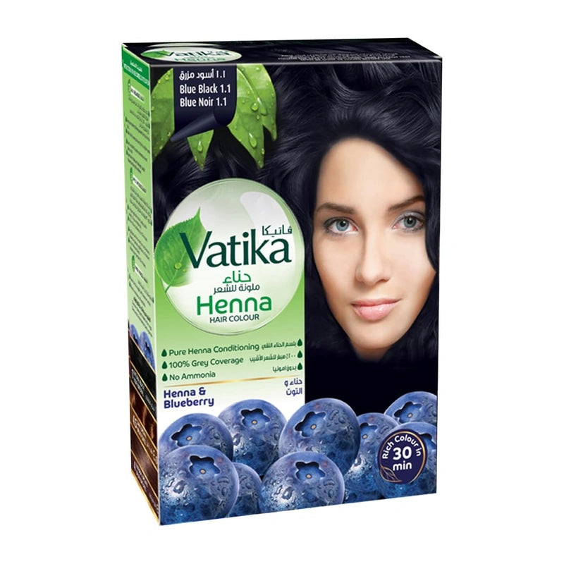 Henné natural pour cheveux (myrtille)