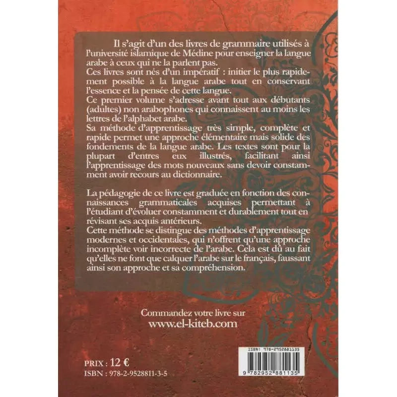 Methode d'apprentissage de la langue Arabe Tome #1