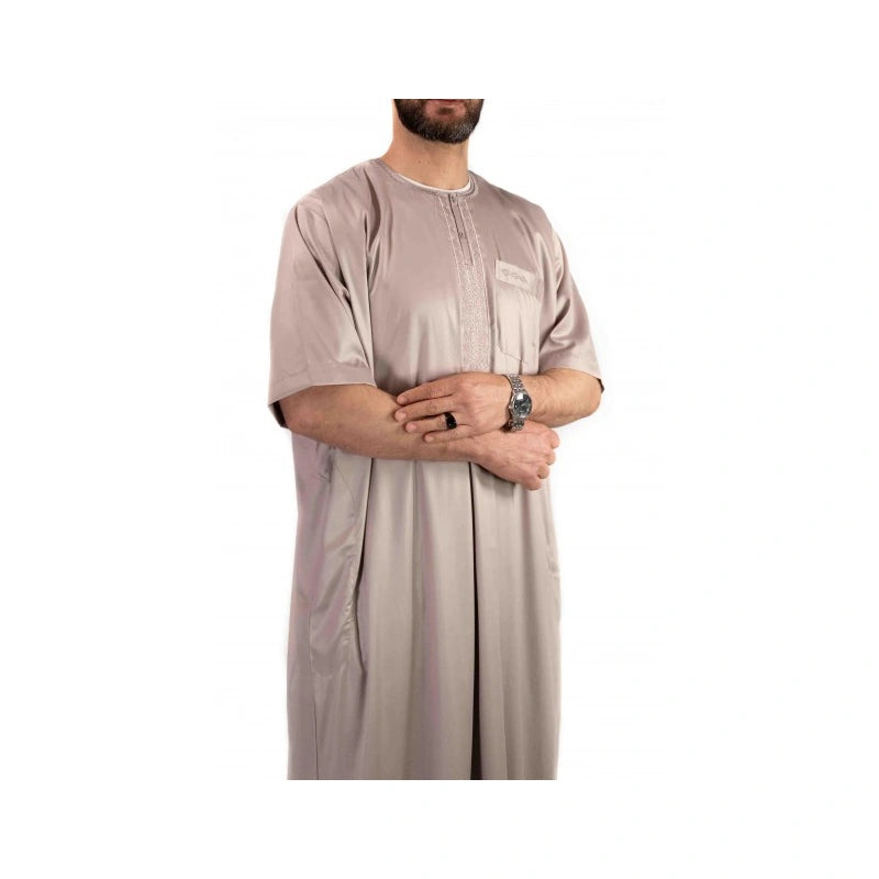 Qamis Atlas manches courtes