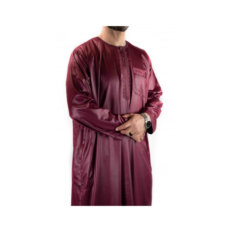 Qamis Atlas manches longues
