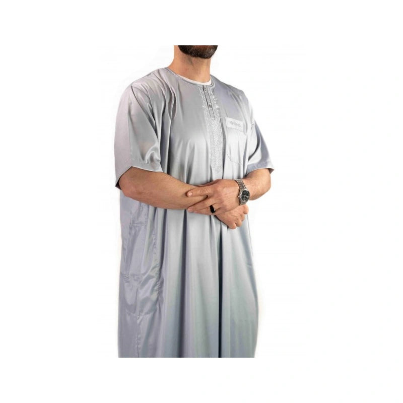Qamis Atlas manches courtes