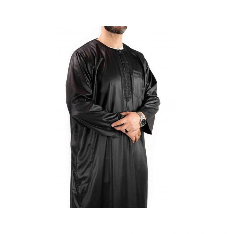 Qamis Atlas manches longues