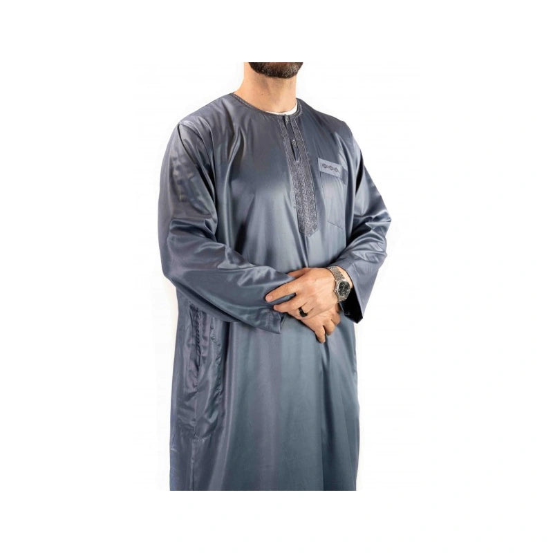 Qamis Atlas manches longues