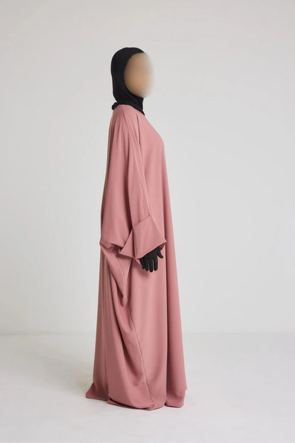 Robe Nour - large et manche large avec bouton