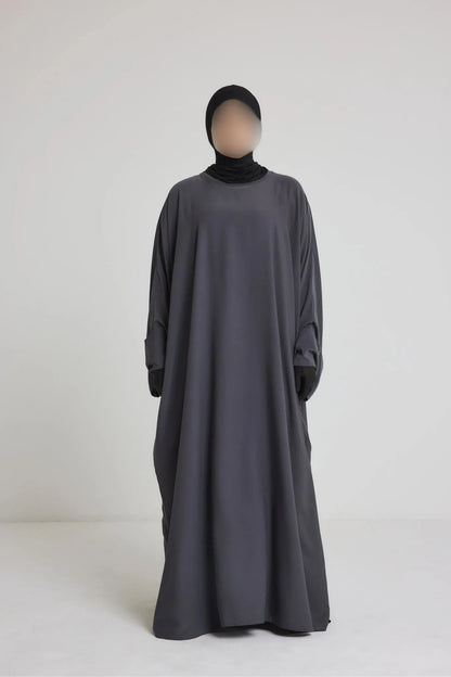 Robe Nour - large et manche large avec bouton