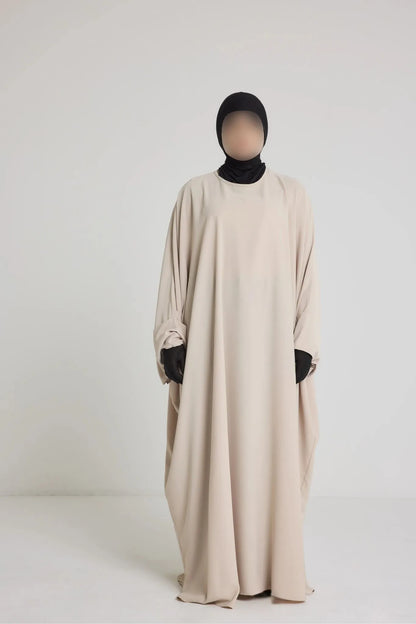 Robe Nour - large et manche large avec bouton