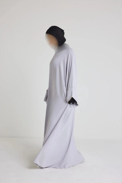 Robe Nour - large et manche large avec bouton