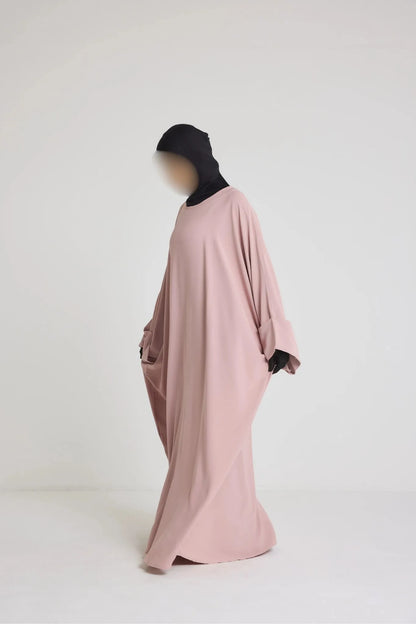 Robe Nour - large et manche large avec bouton