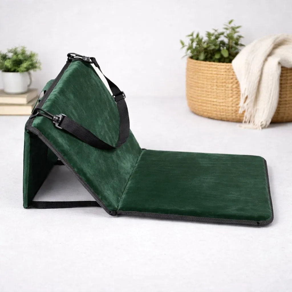 Tapis de prière avec dossier pliable