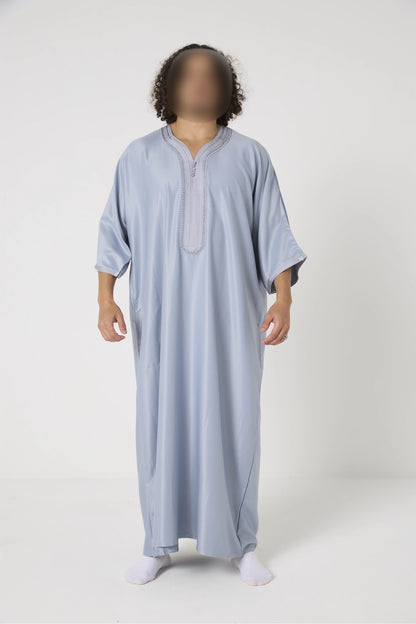 Qamis Marocain col orné