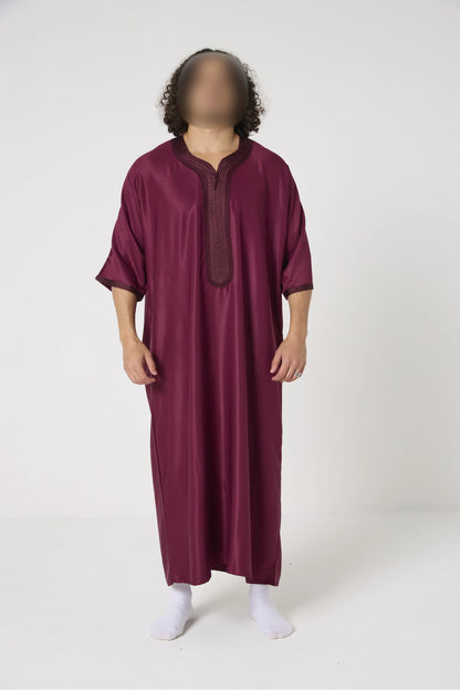 Qamis Marocain col orné