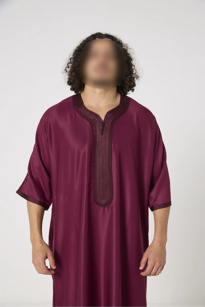 Qamis Marocain col orné
