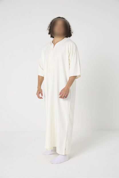 Qamis Marocain col orné