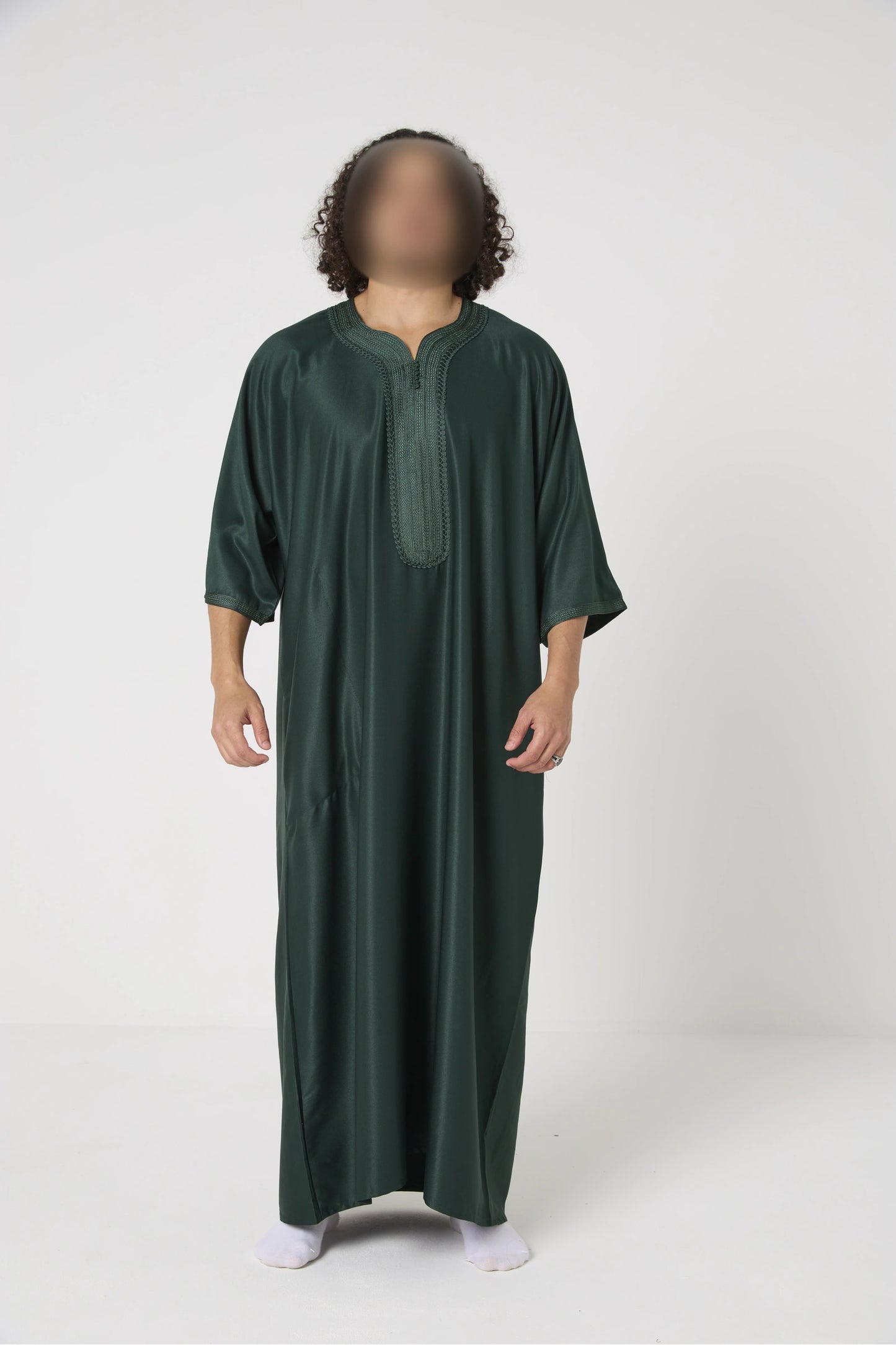 Qamis Marocain col orné