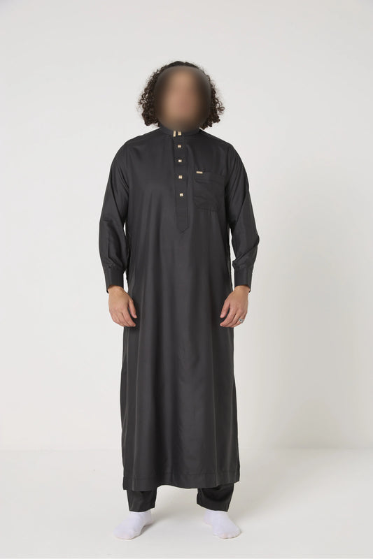 Qamis Al Haramain col avec pantalon