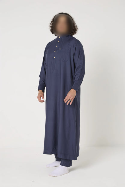 Qamis Al Haramain col avec pantalon