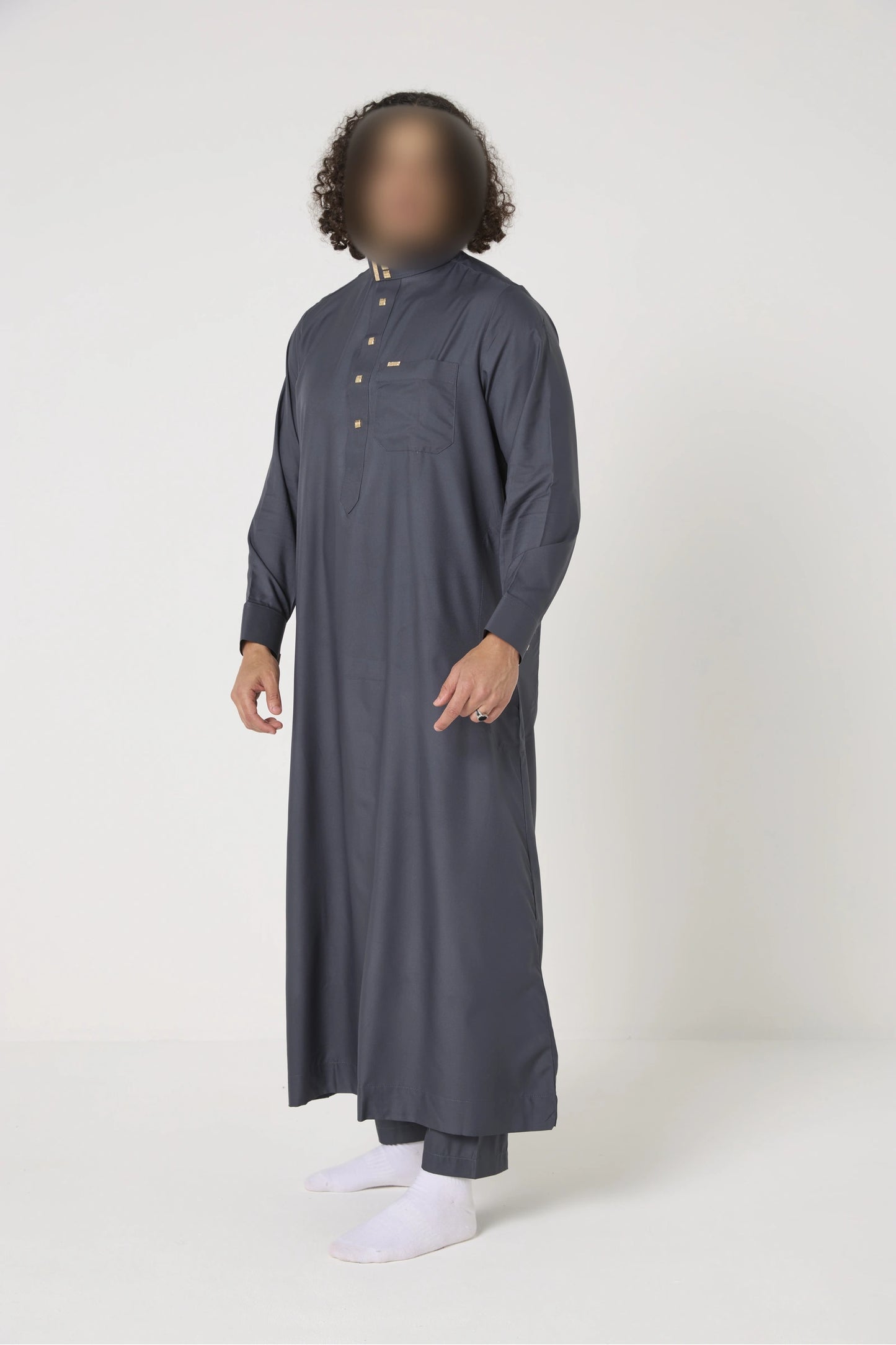 Qamis Al Haramain col avec pantalon