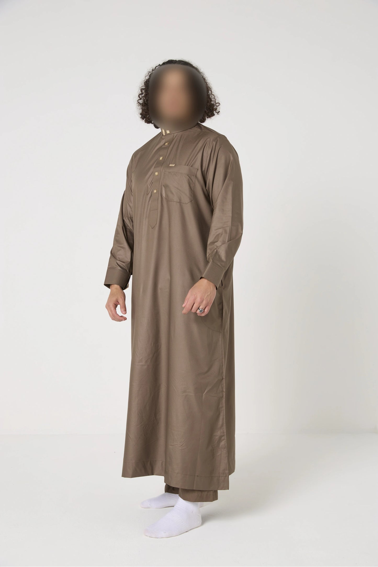 Qamis Al Haramain col avec pantalon