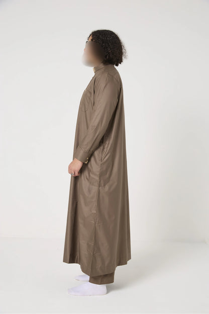 Qamis Al Haramain col avec pantalon