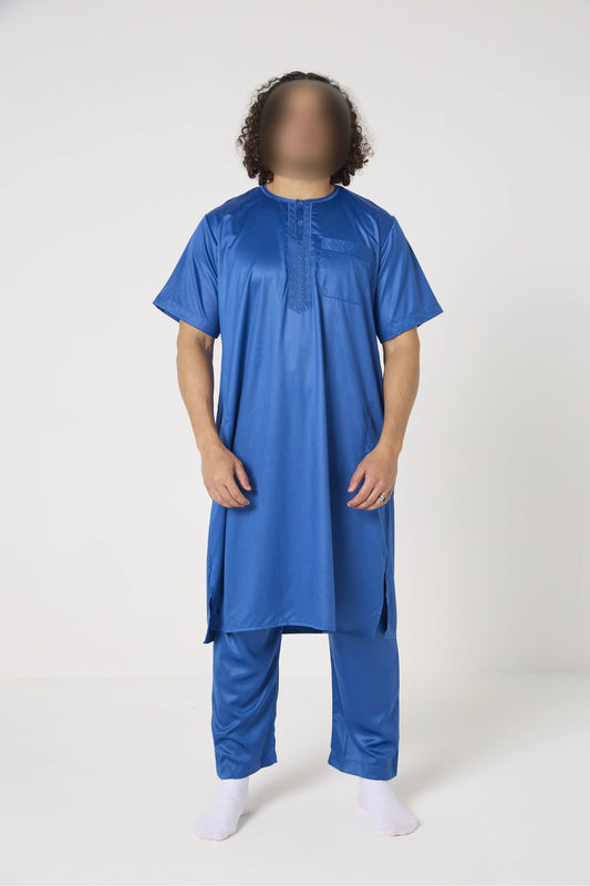 Qamis ensemble style pakistanais manche courte Atlas