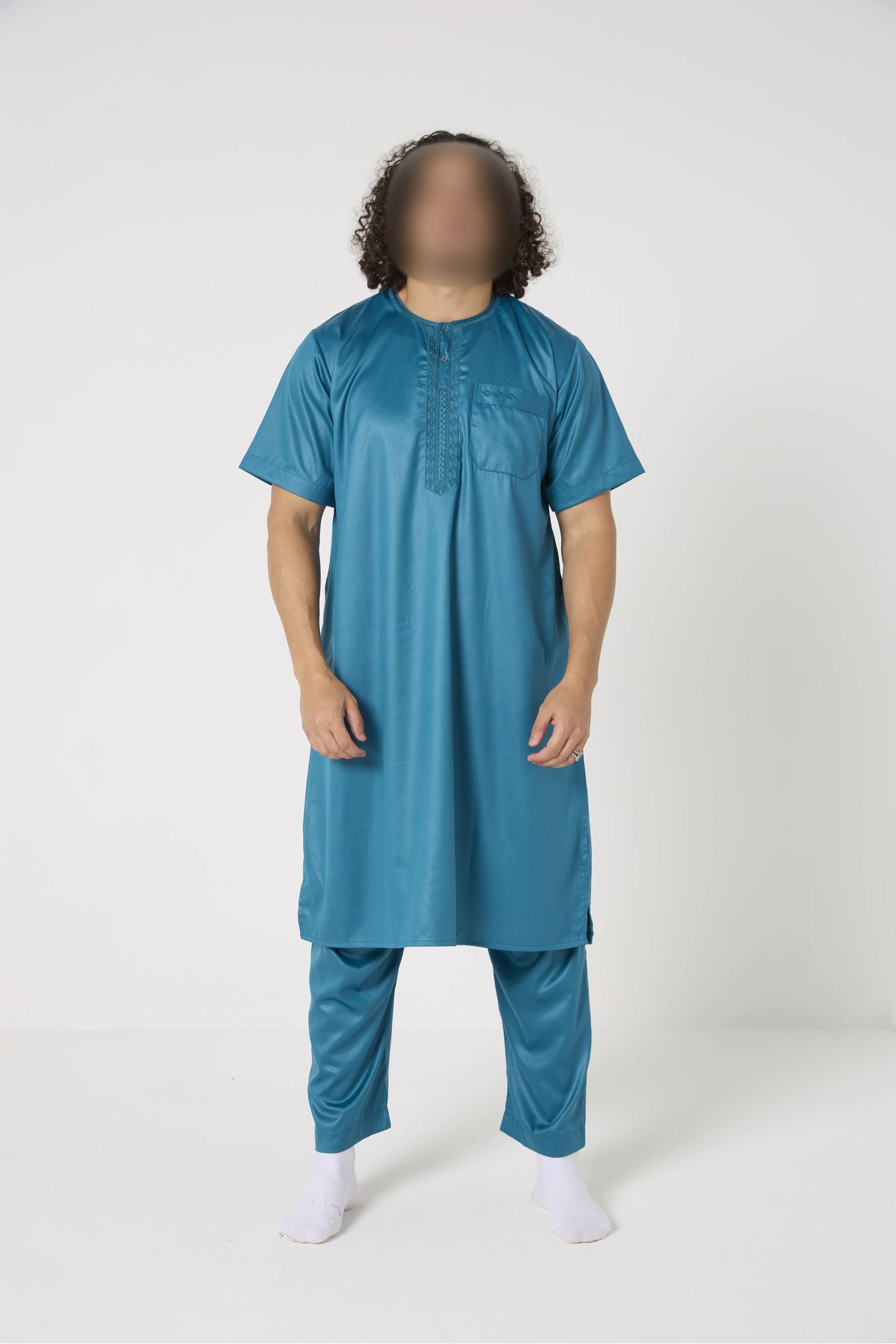 Qamis ensemble style pakistanais manche courte Atlas