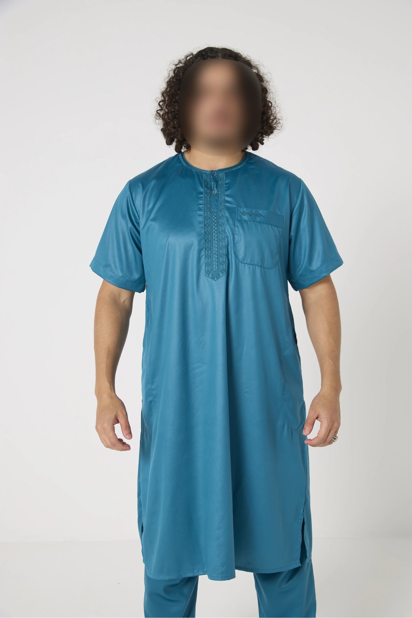 Qamis ensemble style pakistanais manche courte Atlas