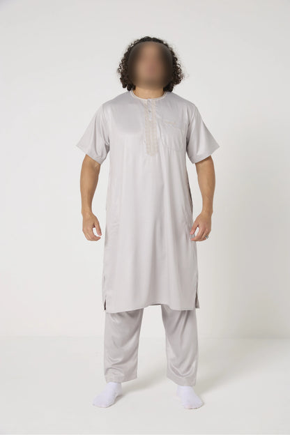 Qamis ensemble style pakistanais manche courte Atlas