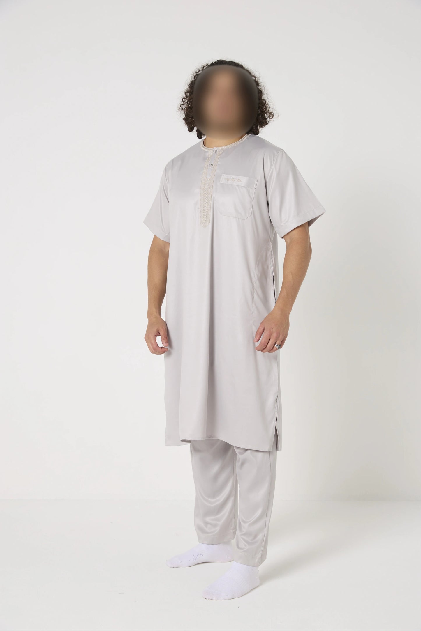 Qamis ensemble style pakistanais manche courte Atlas