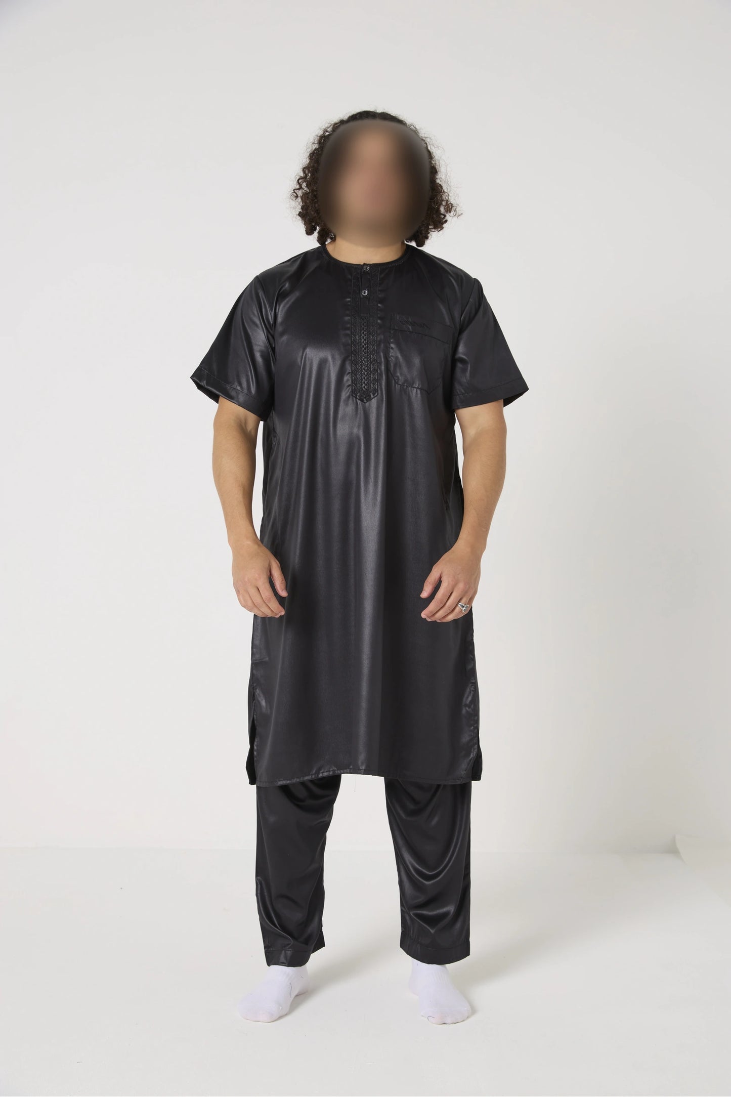 Qamis ensemble style pakistanais manche courte Atlas