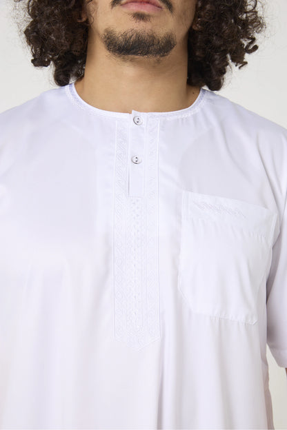 Qamis ensemble style pakistanais manche courte Atlas