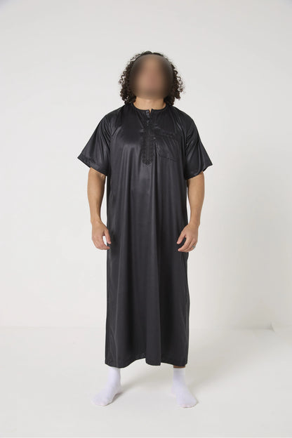 Qamis Atlas manches courtes