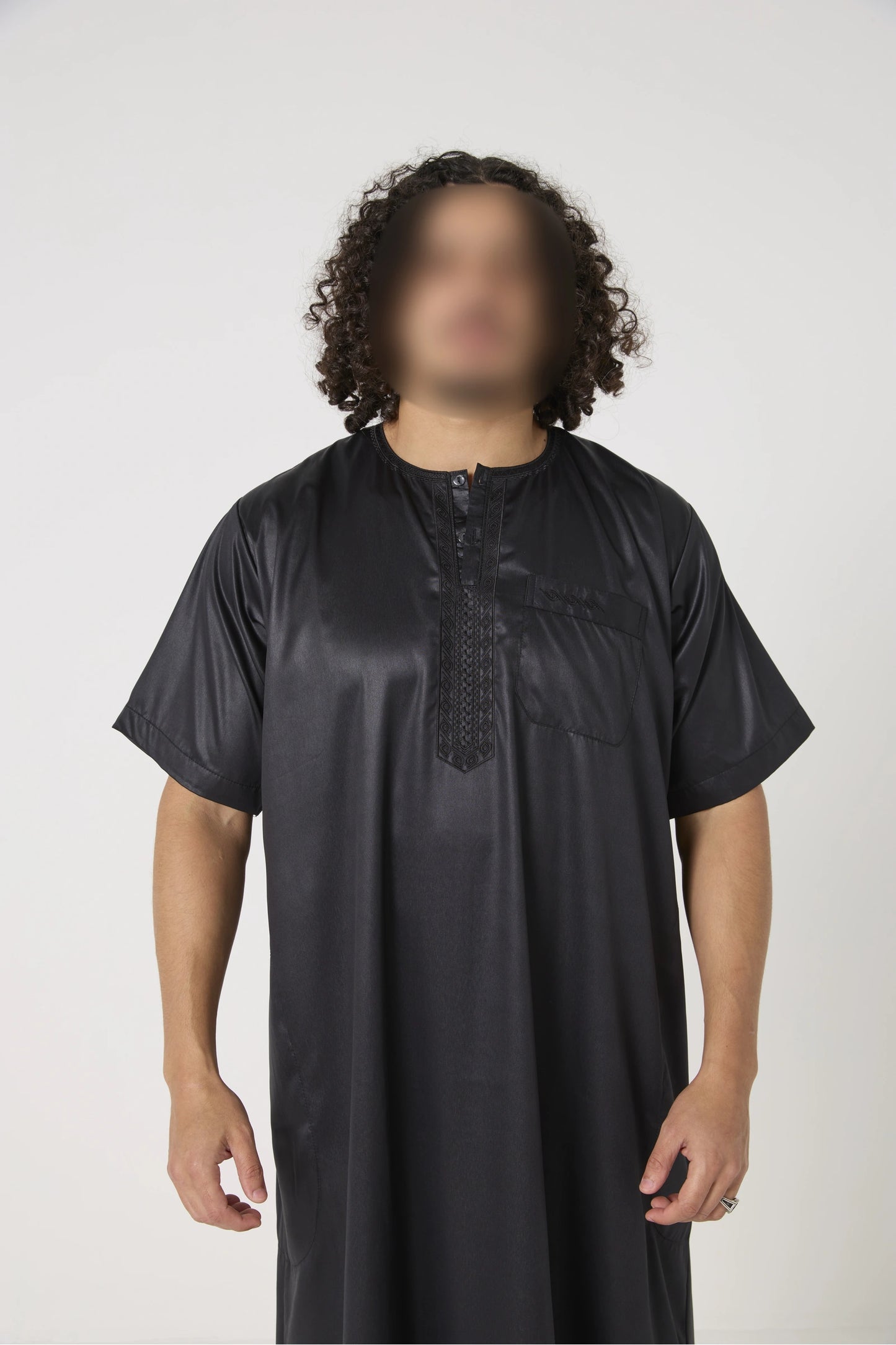 Qamis Atlas manches courtes