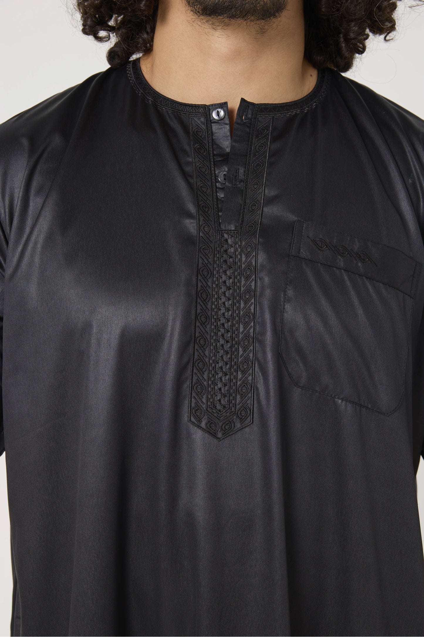 Qamis Atlas manches courtes