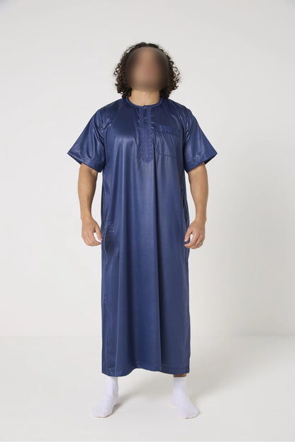 Qamis Atlas manches courtes