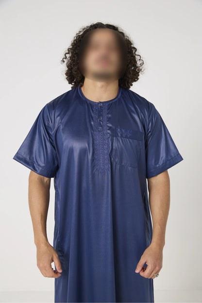 Qamis Atlas manches courtes