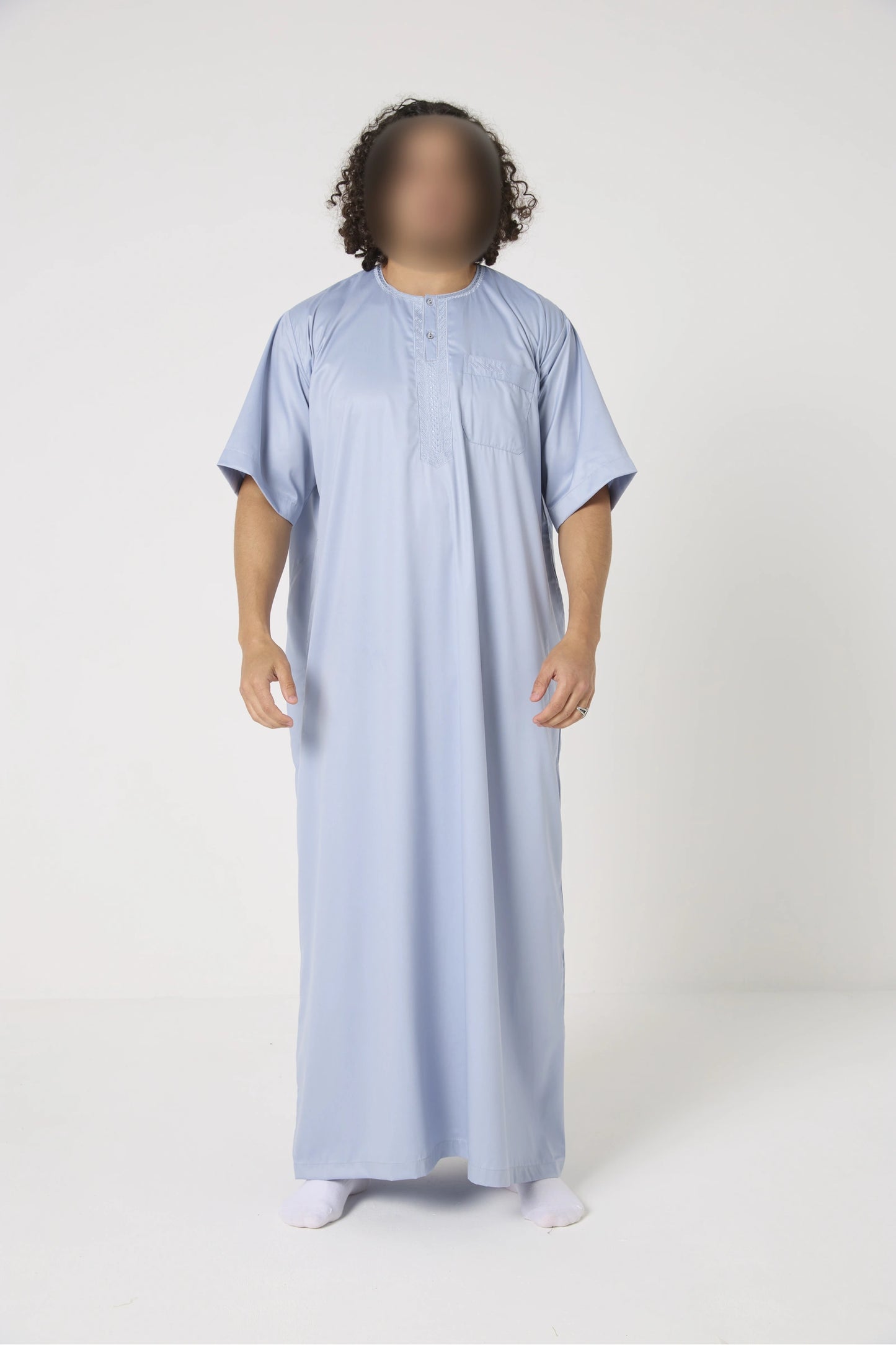 Qamis Atlas manches courtes