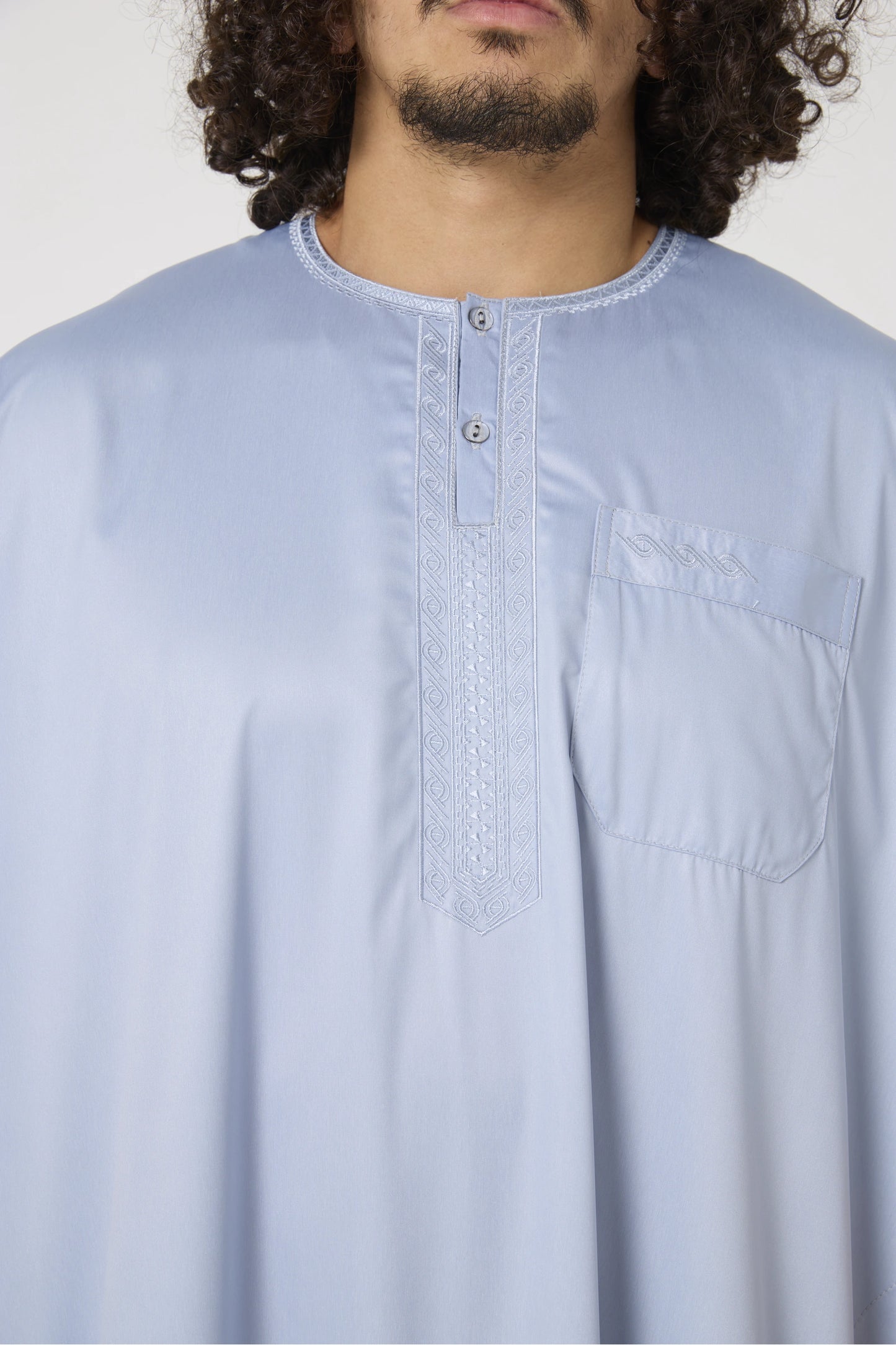 Qamis Atlas manches courtes