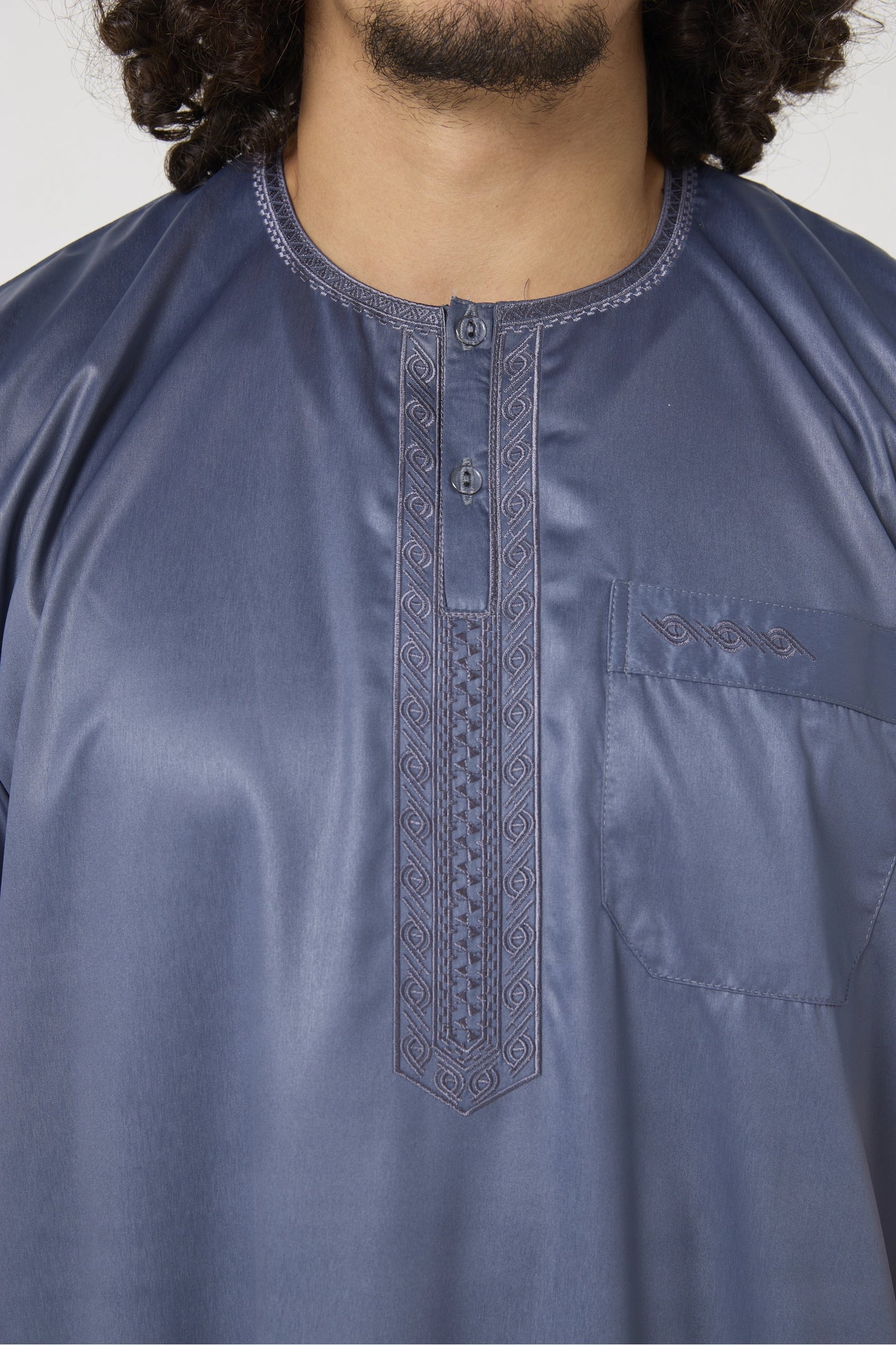 Qamis Atlas manches courtes