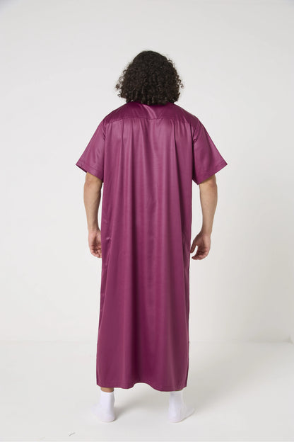 Qamis Atlas manches courtes