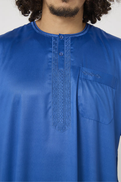 Qamis Atlas manches courtes