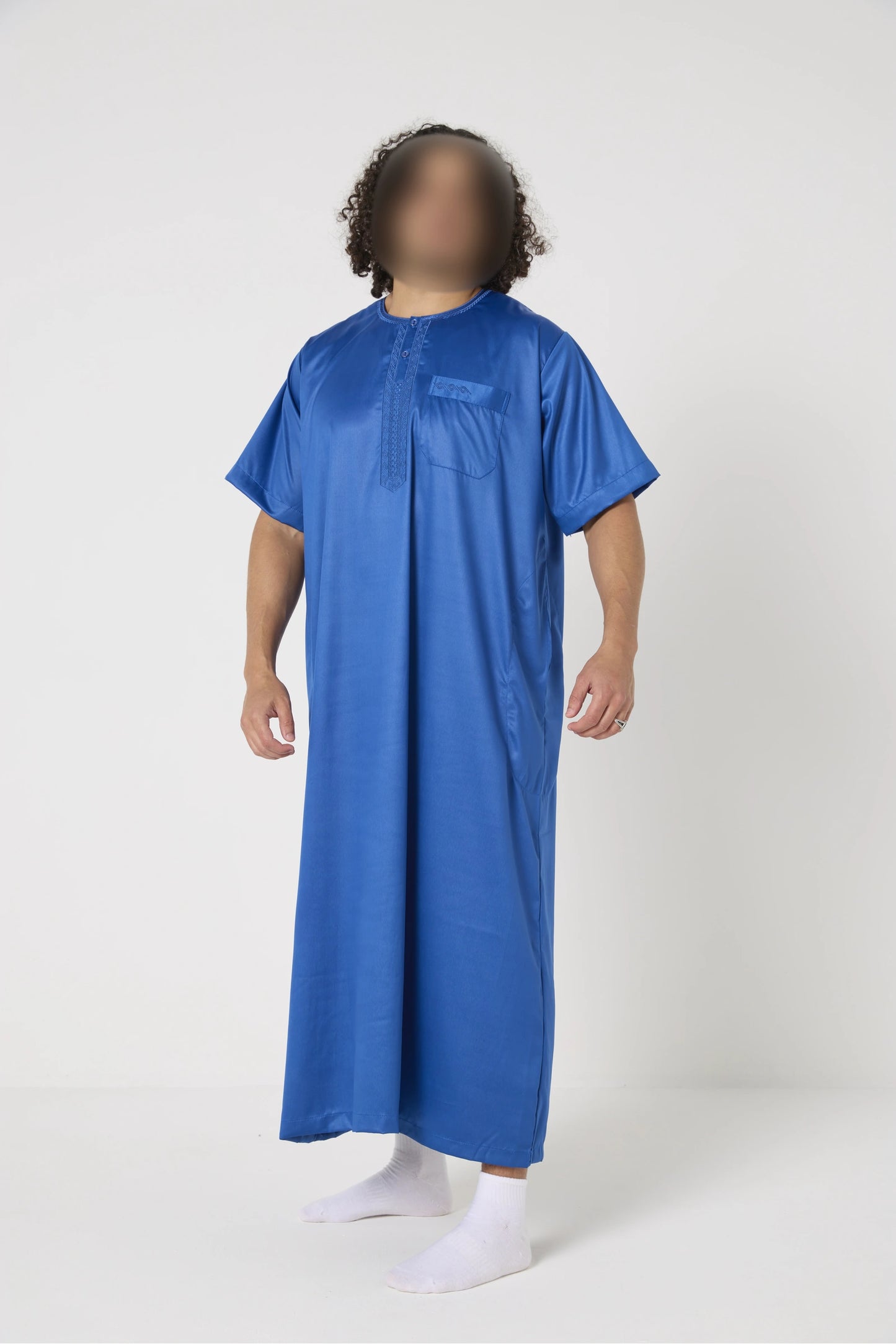 Qamis Atlas manches courtes