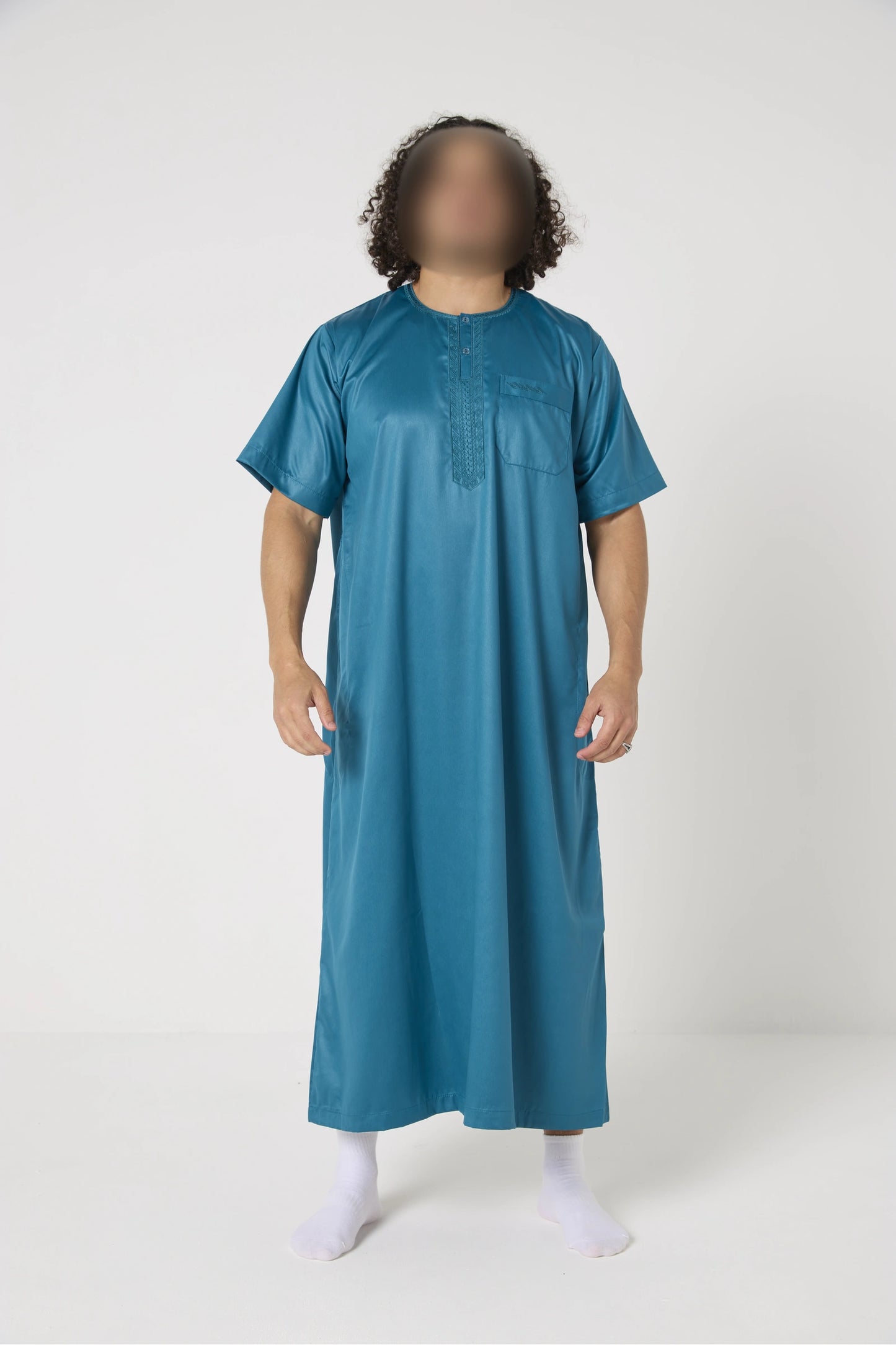 Qamis Atlas manches courtes