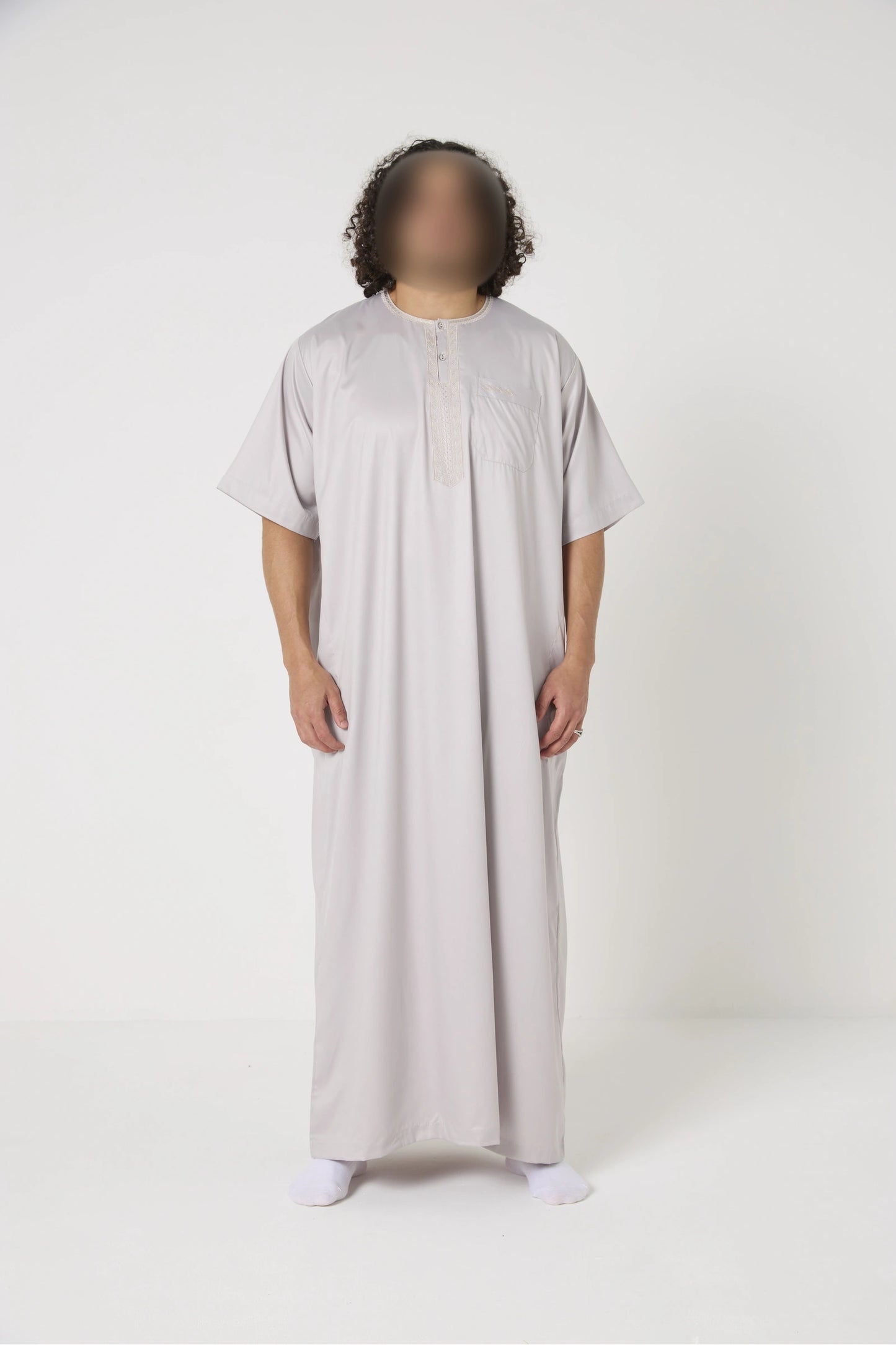 Qamis Atlas manches courtes